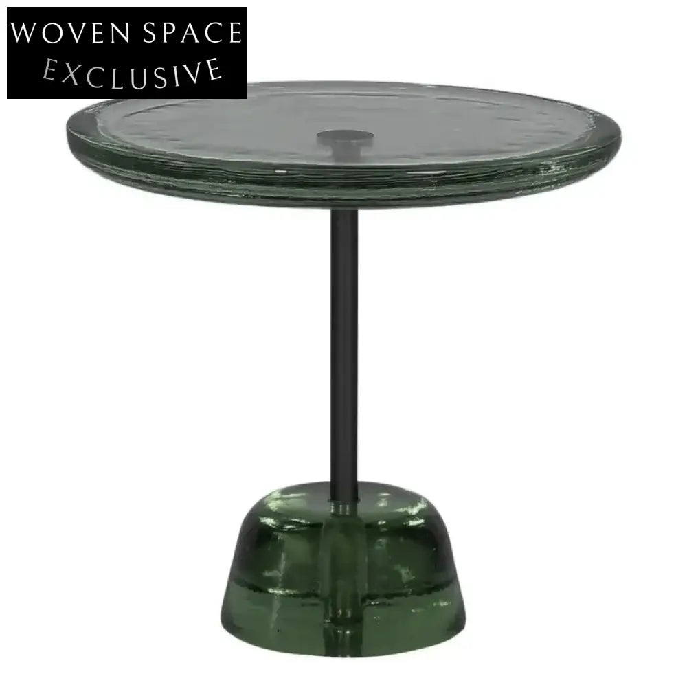 Modern Clear Acrylic Round Coffee Table, Elegant Living Room Side Table
