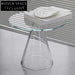 Modern Clear Acrylic Round Side Coffee Table
