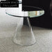 Modern Clear Acrylic Round Side Coffee Table