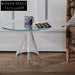 Modern Clear Acrylic Round Side Coffee Table