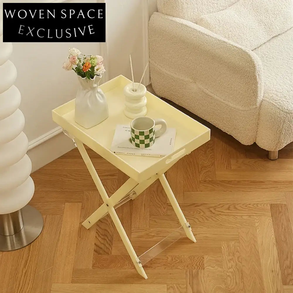 Modern Clear Acrylic Sofa Side Table | Transparent End Table
