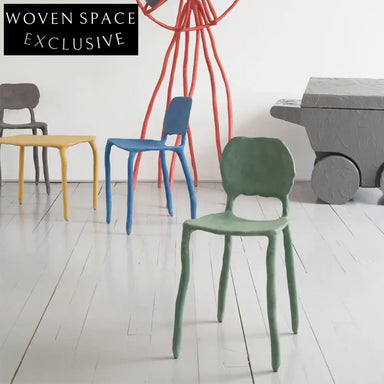 Modern Colorful Fiberglass Indoor Outdoor Dining Room Chair