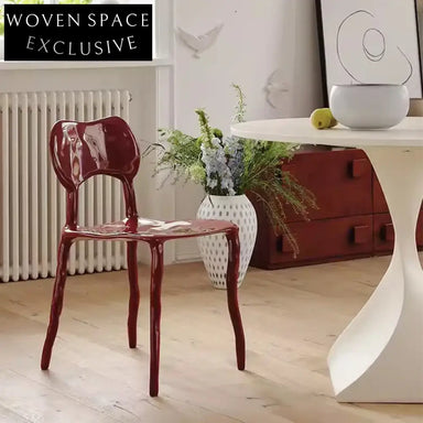 Modern Colorful Fiberglass Indoor Outdoor Dining Room Chair