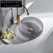 Modern Coloured Tempered Glass Vessel Art Bathroom Washing Basin Sink