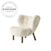 Modern Comfort Single Seat Wooden Recliner White Wool Lounge Accent Chair