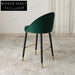 Modern Comfortable High Back Bar Stool with Sturdy Metal Legs