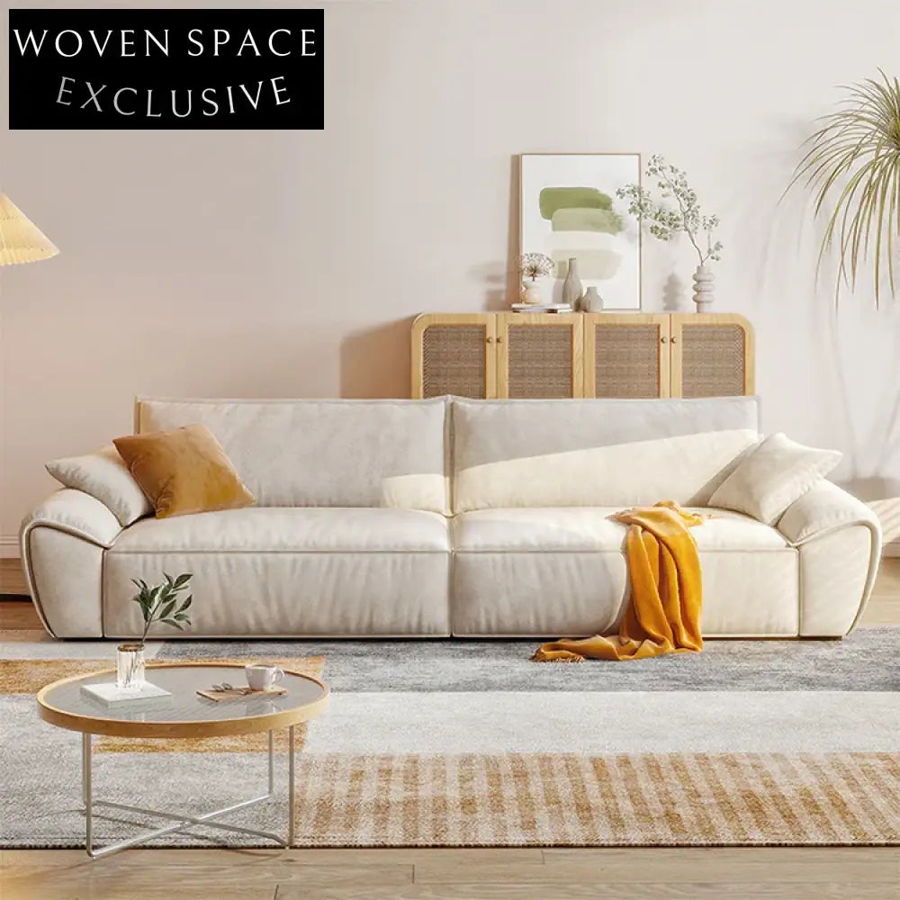 Modern Compact Fabric Sectional Sofa Set for Apartment Living Room