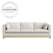 Modern Country Fabric and Wood 3 Seater Sectional Living Room Sofa
