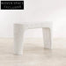 Modern Cream Concrete Coffee Table for Stylish Indoor & Outdoor Living