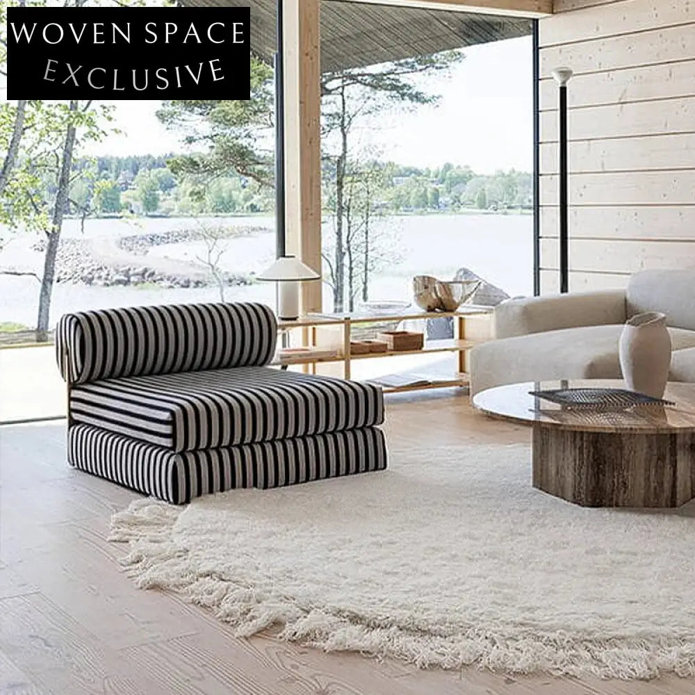 Modern Cream Milk Silk Hand-Woven Round Area Rug for Stylish Home Decor