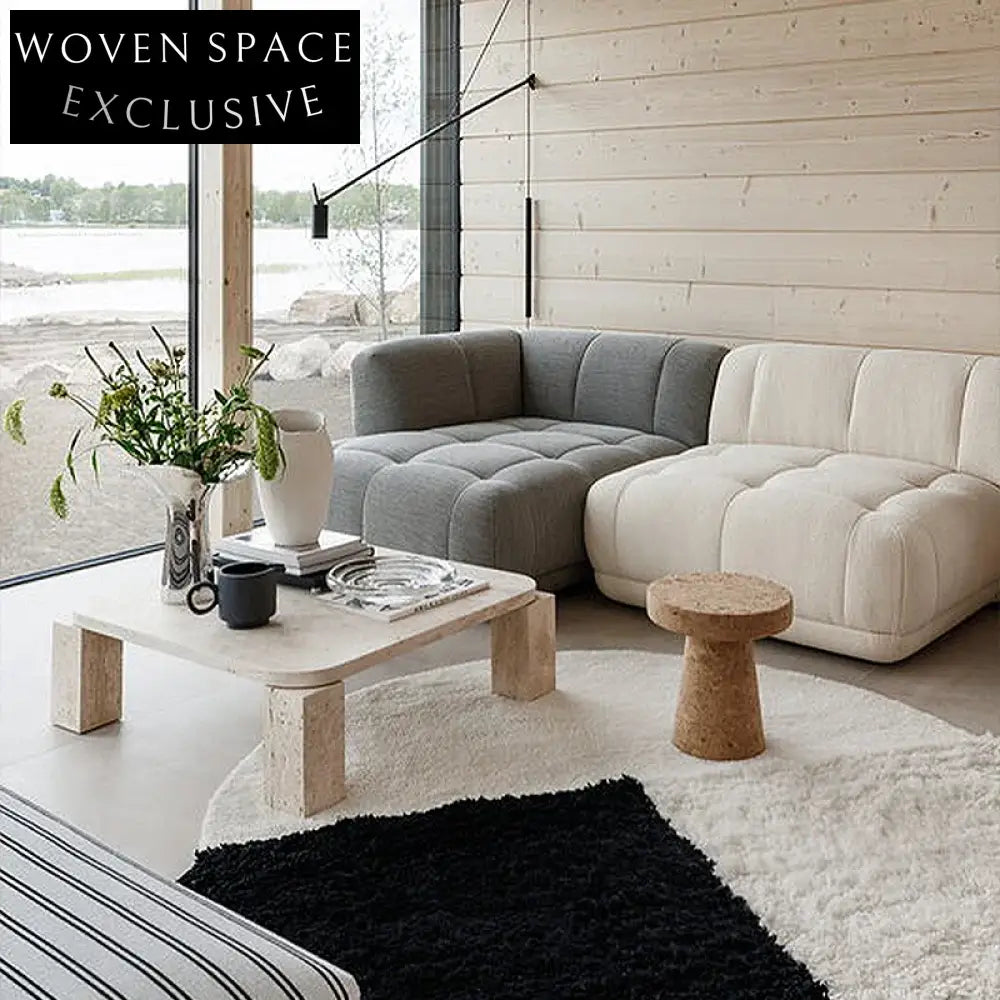 Modern Cream Milk Silk Hand-Woven Round Area Rug for Stylish Home Decor