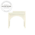 Modern Cream Solid Wood Smart Wireless Charging Bedside Table