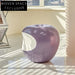 Modern Creative Apple Shape Colorful Resin Stool Ottoman for Living Room