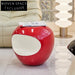 Modern Creative Apple Shape Colorful Resin Stool Ottoman for Living Room