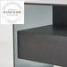 Modern Creative Glass Top Storage Drawer Bedside Table Nightstand