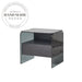 Modern Creative Glass Top Storage Drawer Bedside Table Nightstand