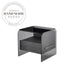 Modern Creative Glass Top Storage Drawer Bedside Table Nightstand