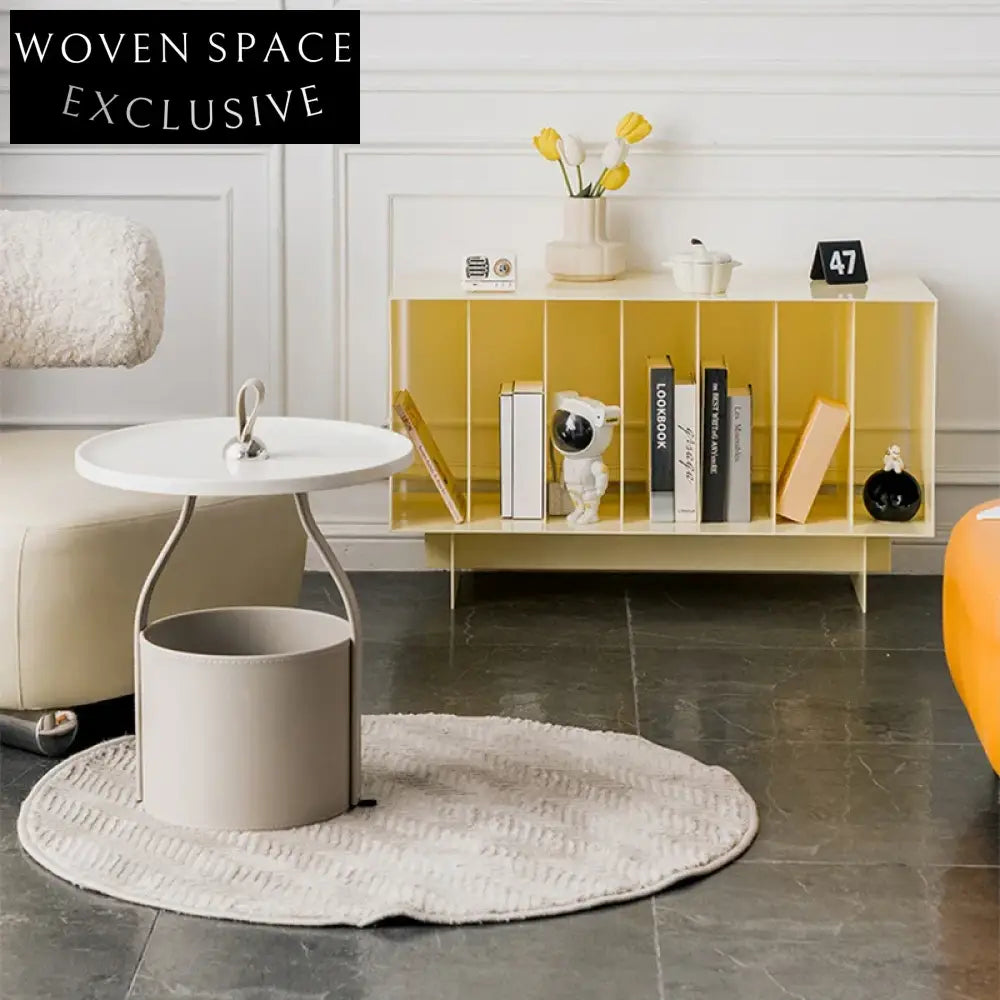 Modern Creative Kids Acrylic Plastic Storage Bookcase, Yellow