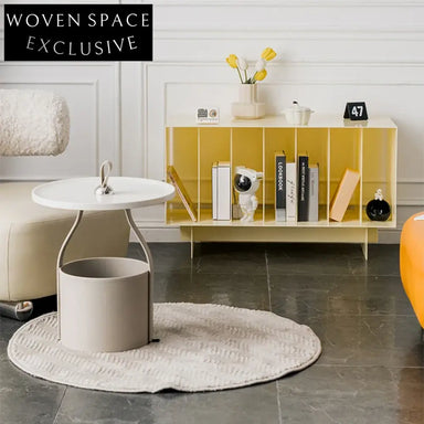 Modern Creative Kids Acrylic Plastic Storage Bookcase, Yellow