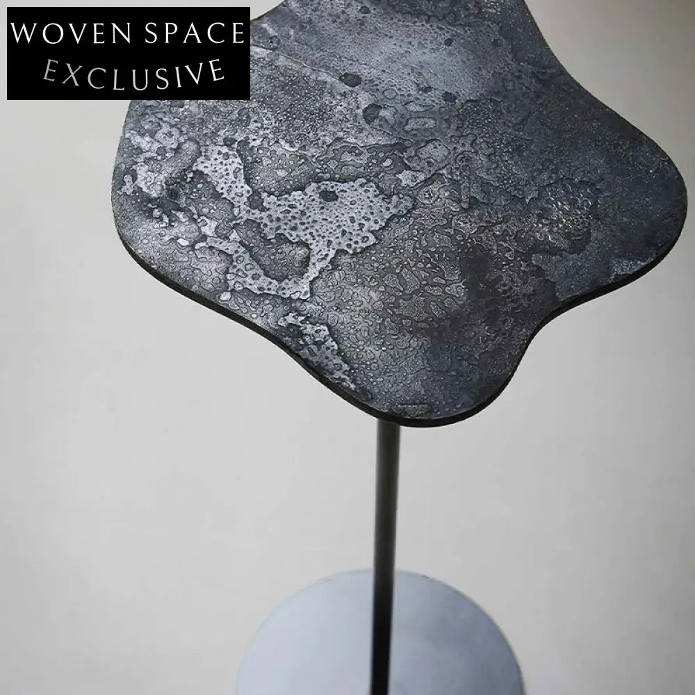 Modern Creative Marble Metal Sofa Side Coffee Table Unique Shape Living Room