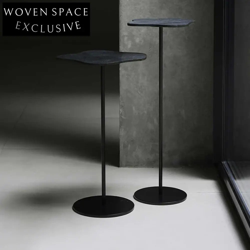 Modern Creative Marble Metal Sofa Side Coffee Table Unique Shape Living Room