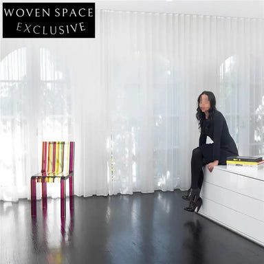 Modern Creative Rainbow Acrylic Leisure Chair for Hotel Art Museum Decor