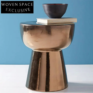 Modern Creative Round Metal Side Table for Living Room Corner & Cafe Shop