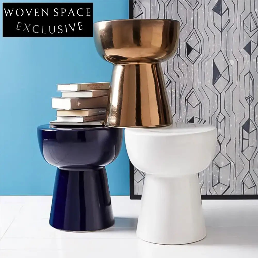 Modern Creative Round Metal Side Table for Living Room Corner & Cafe Shop