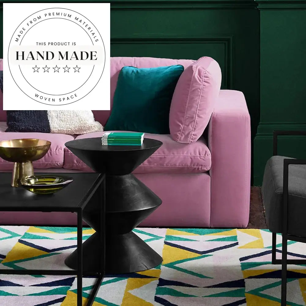 Modern Creative Solid Wood Round Accent Living Room Side Table