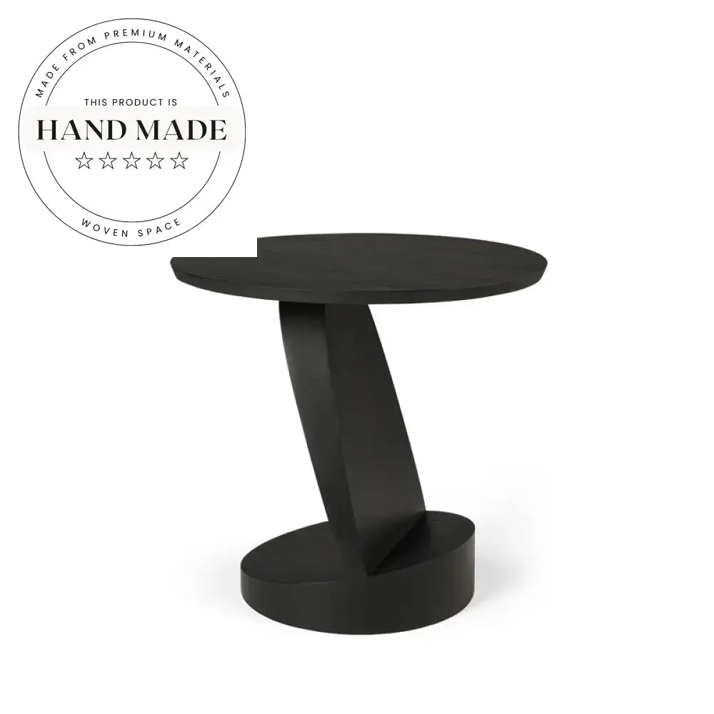 Modern Creative Solid Wood Round Designer Lounge Side Table