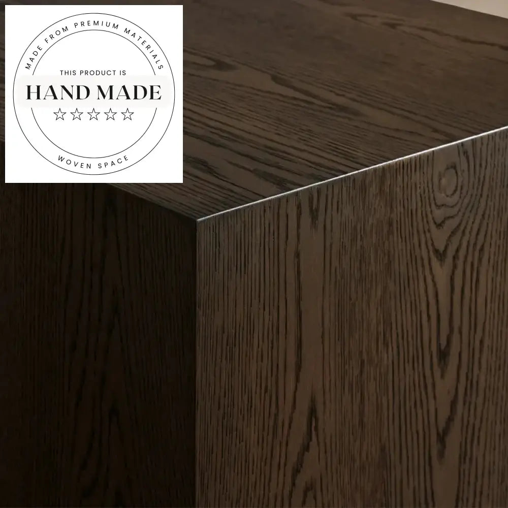 Modern Creative Square Solid Wood Hotel Accent Side Table