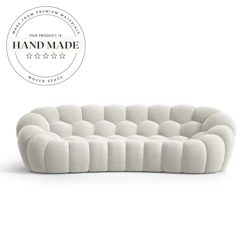 Modern Curved 3D Fabric Corduroy Italian Style Bubble Sofa