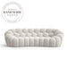 Modern Curved 3D Fabric Corduroy Italian Style Bubble Sofa