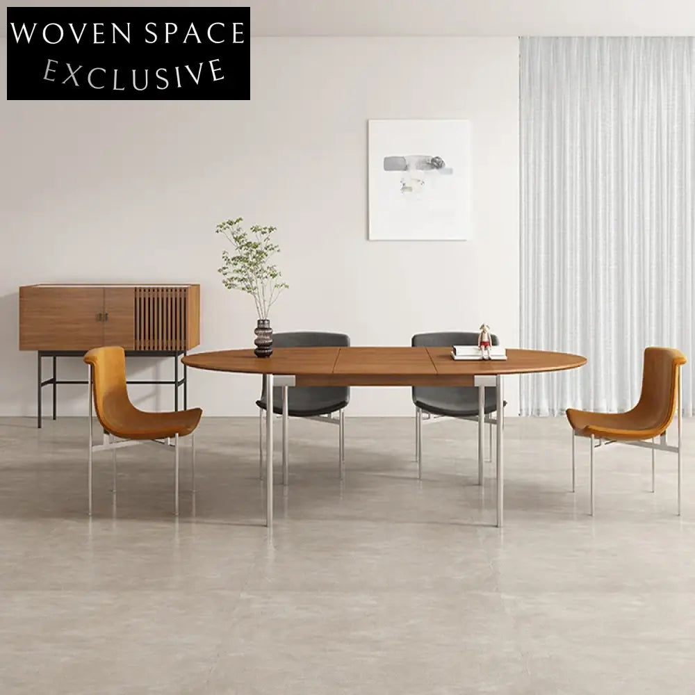 Modern Curved Backrest Waterproof Leather Dining Chair with Black Metal Legs