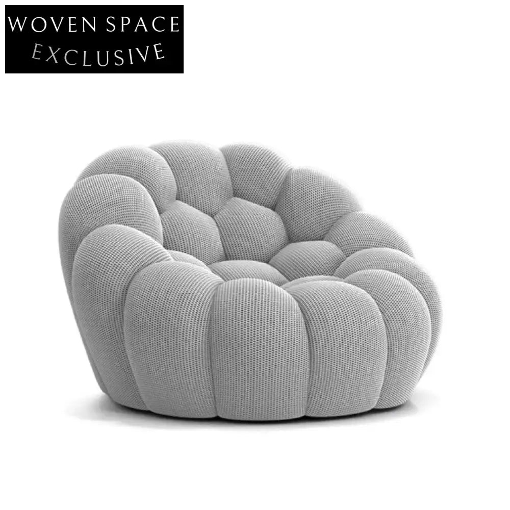 Modern Curved Bubble Sofa Set, Customizable Color, Plush Living Room Sofa