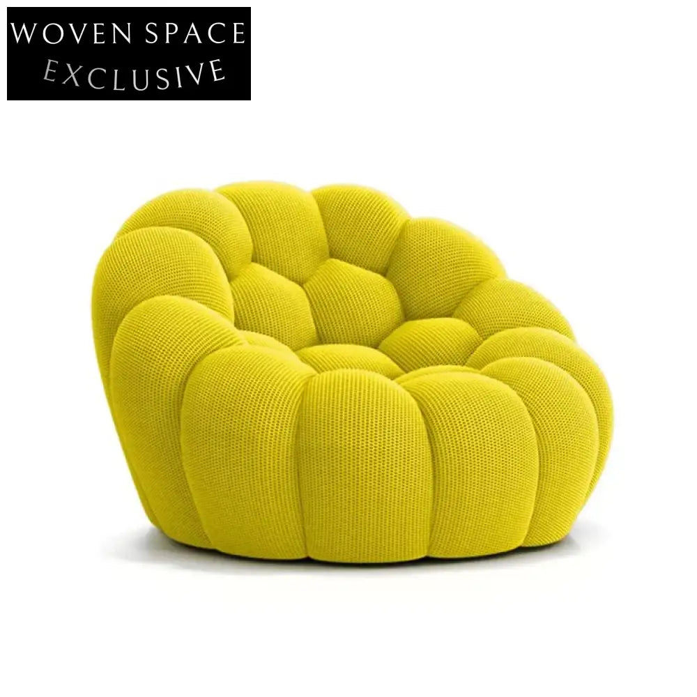Modern Curved Bubble Sofa Set, Customizable Color, Plush Living Room Sofa