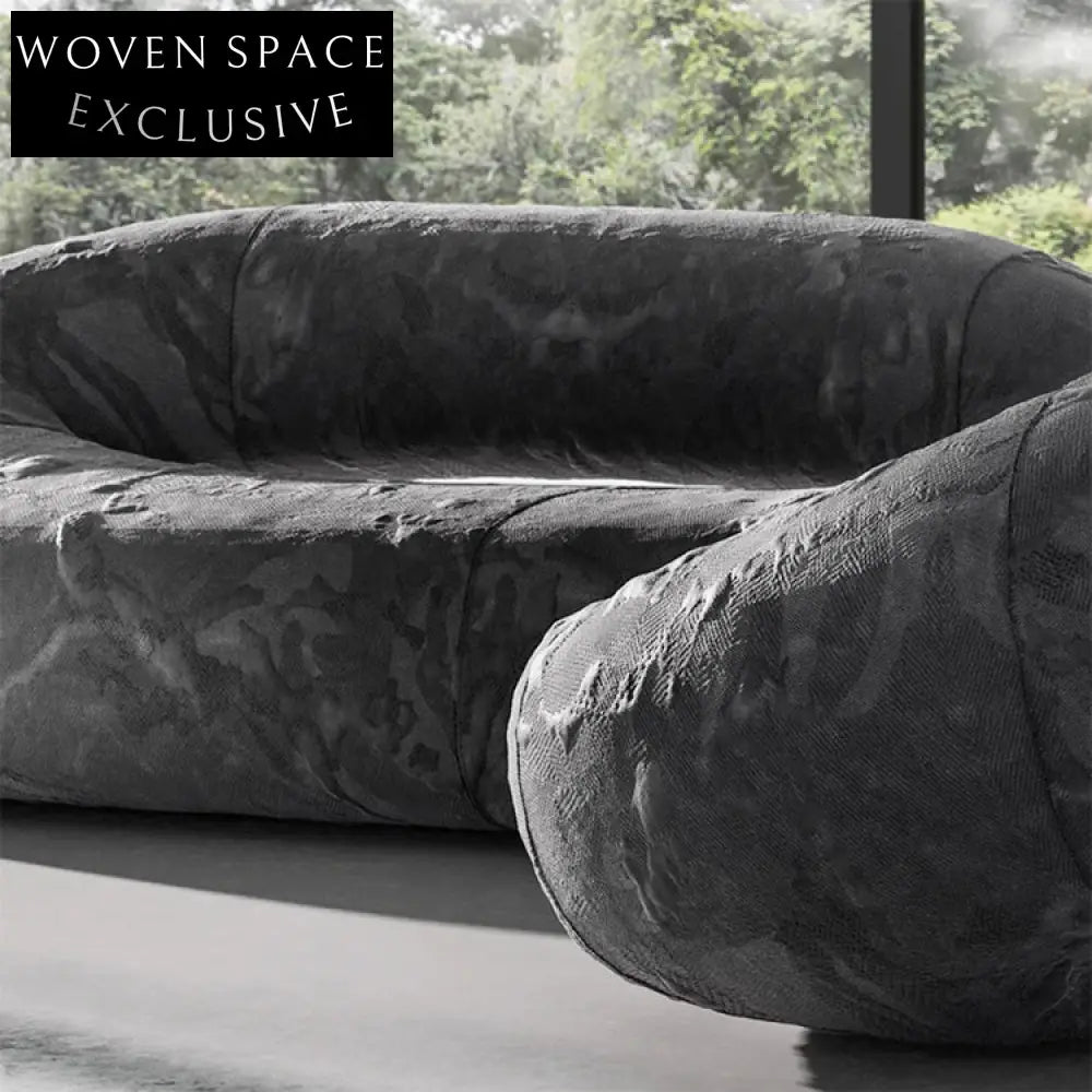 Modern Curved Velvet Sectional Sofa with Unique 8-Shape Design for Living Room