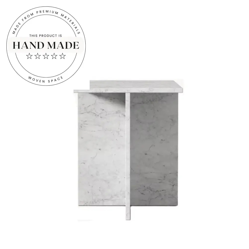Modern Custom Carrara Marble Luxury Stone Design Side Table
