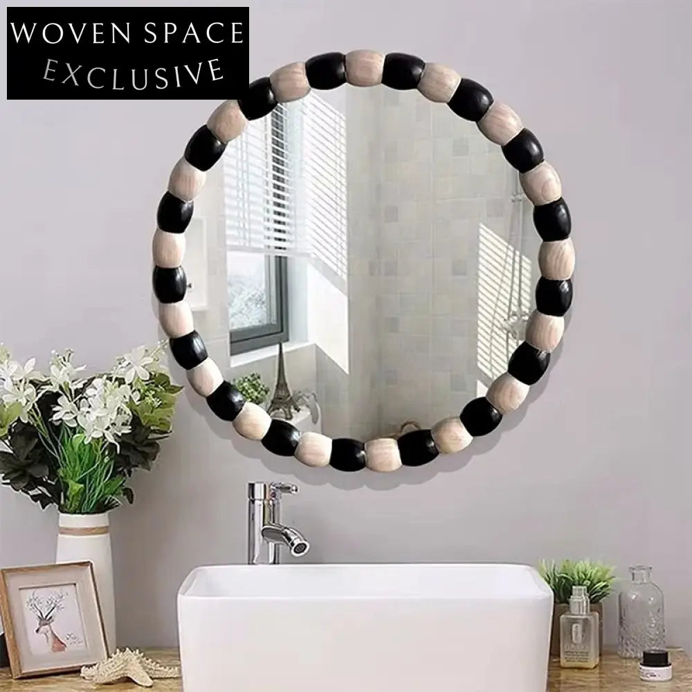 Modern Custom Shape Wooden Full Length Standing Wall Mirror for Bathroom Decor