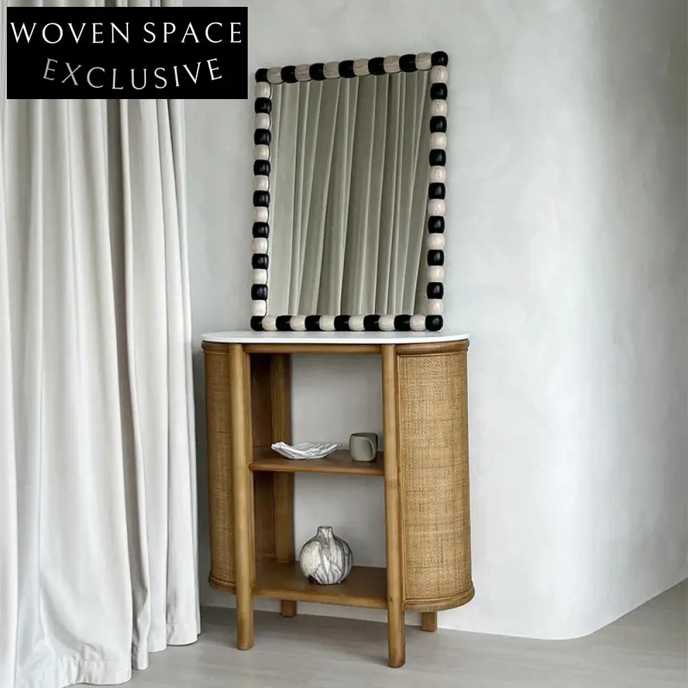 Modern Custom Shape Wooden Full Length Standing Wall Mirror for Bathroom Decor