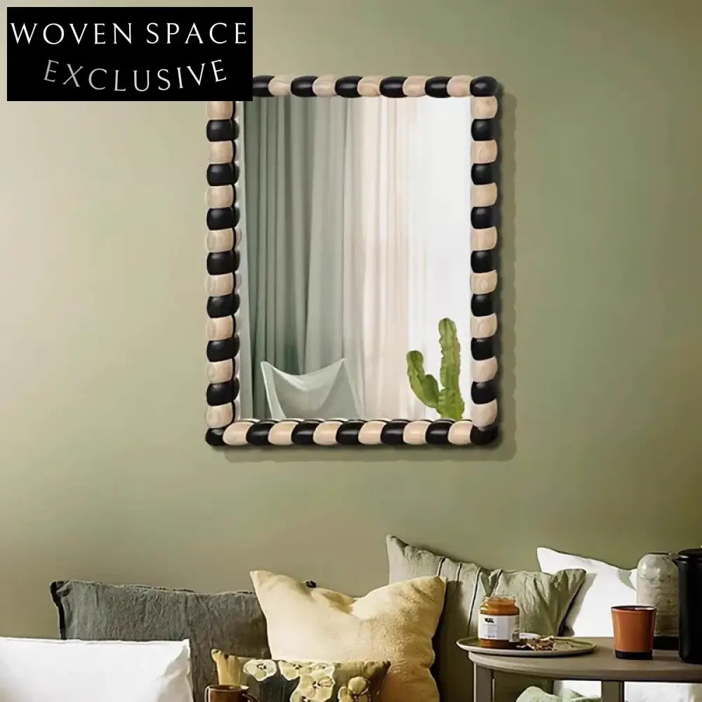 Modern Custom Shape Wooden Full Length Standing Wall Mirror for Bathroom Decor