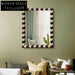 Modern Custom Shape Wooden Full Length Standing Wall Mirror for Bathroom Decor