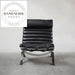 Modern Danish Designer Leather Recliner Chair with Footstool for Living Room