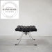 Modern Danish Designer Leather Recliner Chair with Footstool for Living Room