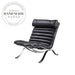 Modern Danish Designer Leather Recliner Chair with Footstool for Living Room