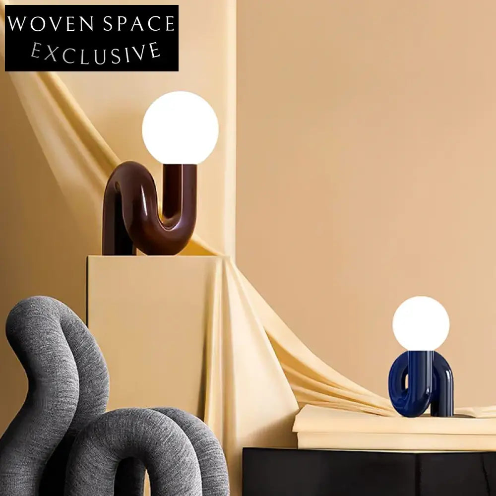 Modern Decorative Resin Glass Frame Lamp for Elegant Home Accent Table