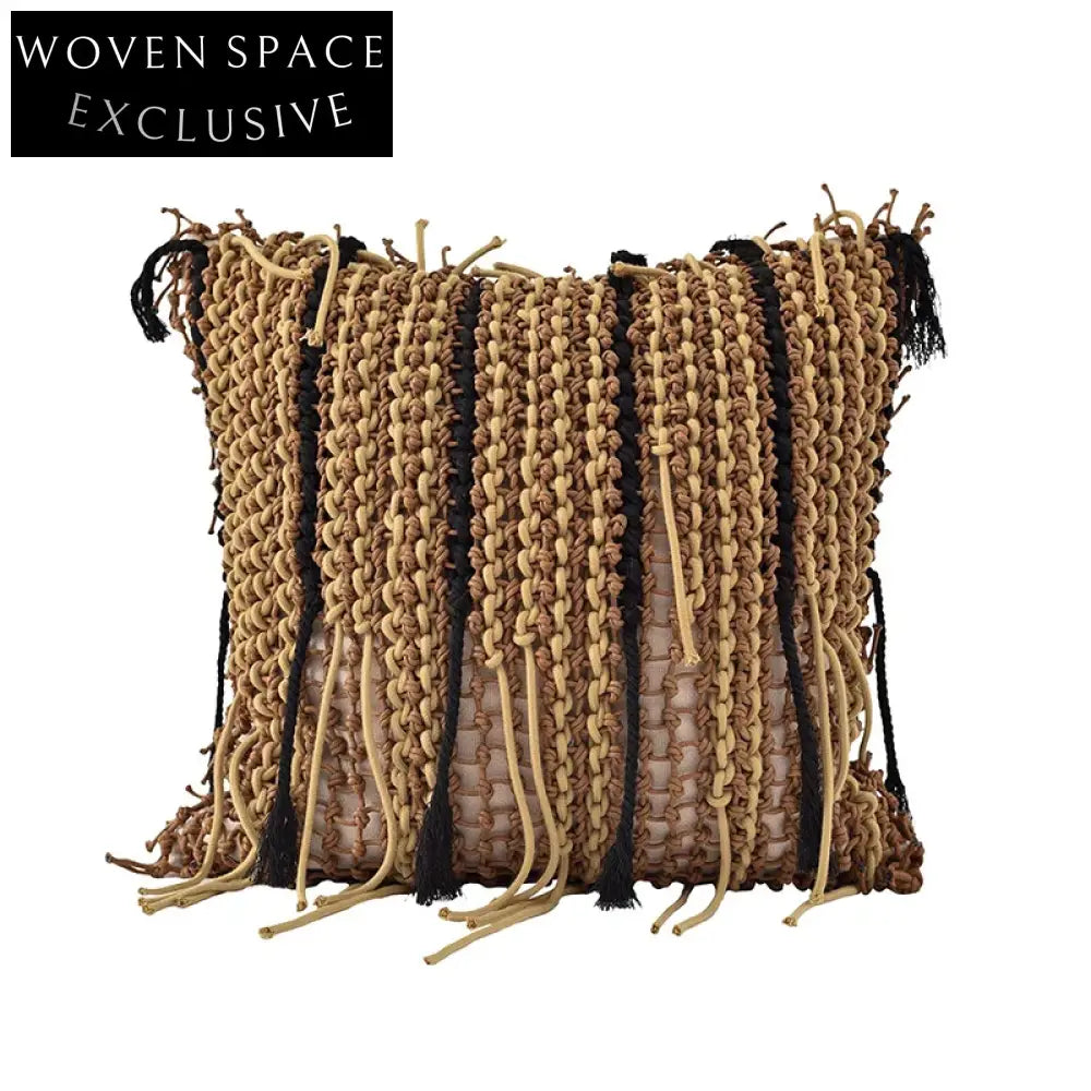 Modern Decorative Square Cotton Linen Sofa Bedroom Throw Pillow