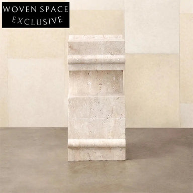 Modern Design Natural Stone Travertine Living Room Sofa Side Coffee Table