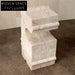 Modern Design Natural Stone Travertine Living Room Sofa Side Coffee Table