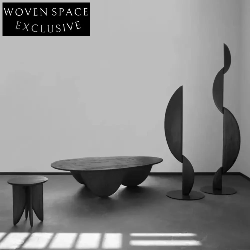 Modern Design Solid Wood Round Coffee Side Table for Living Room Home Villa